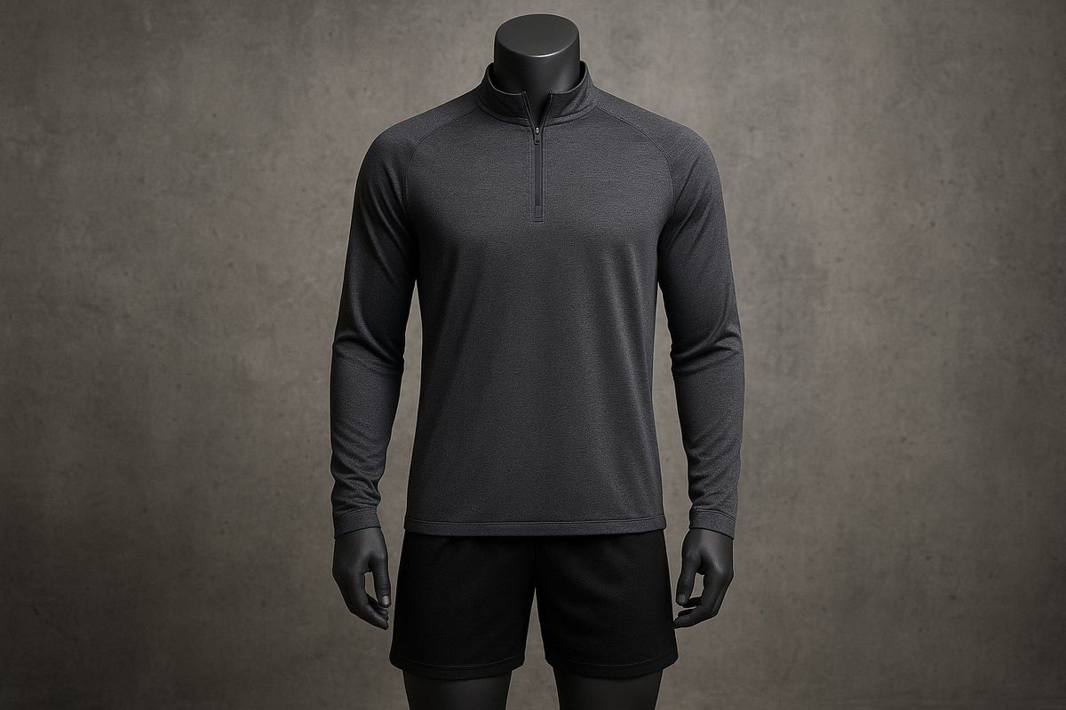 Custom volleyball squad training tee and warmup shorts
