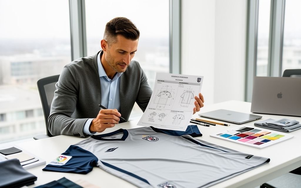 Client approving 3D digital teamwear mockup
