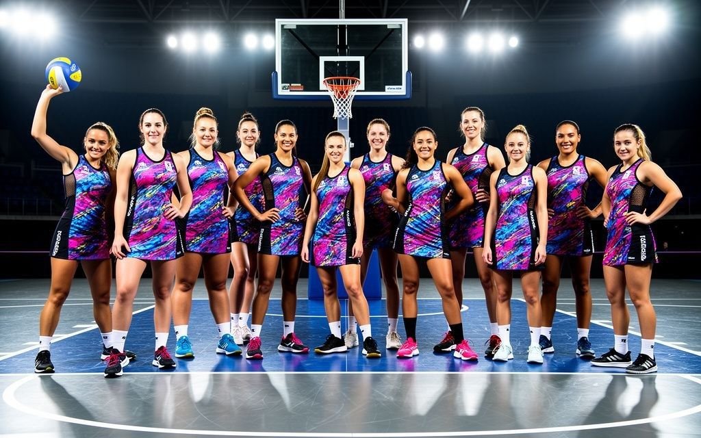 Professional netball team dresses and club kit